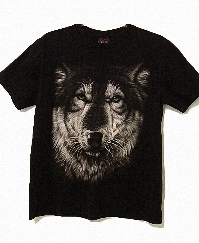 (image for) Large Wolfs Head Graphic Hot Rock T-Shirt